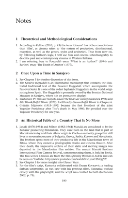 1 Theoretical and Methodological Considerations 2 Once Upon a Time in Sarajevo 3 an Historical Fable of a Country That Is No