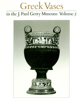 Greek Vases in the J. Paul Getty Museum, Volume 5, OPA 7