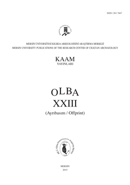 OLBA XXIII (Ayrıbasım / Offprint)