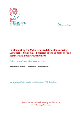 Global Forum on Food Security and Nutrition