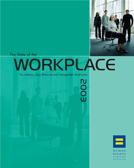 The State of the WORKPLACE for Lesbian, Gay, Bisexual and Transgender Americans 2003