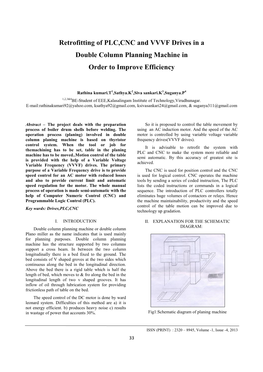 Retrofitting of PLC,CNC and VVVF Drives in a Double Column Planning Machine in Order to Improve Efficiency