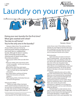 Laundry on Your Own