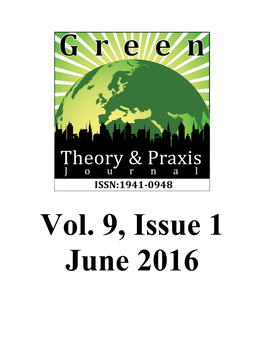 GTP Journal Vol 9 Issue 1 June 2016