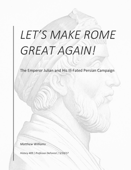 Let's Make Rome Great Again!