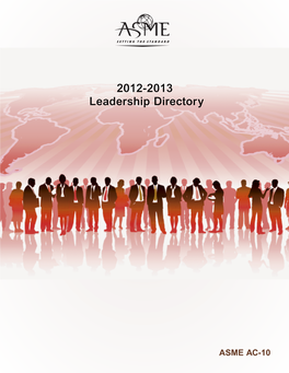 2012-2013 Leadership Directory