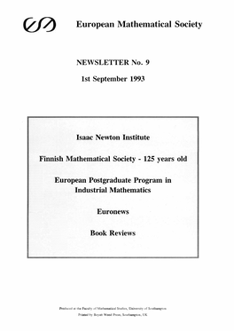 European Mathematical Society Publishing House