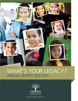 What's Your Legacy?