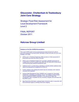 Gloucester, Cheltenham & Tewkesbury Joint Core Strategy