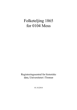 Folketeljing 1865 for 0104 Moss