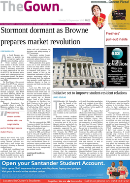 Stormont Dormant As Browne Prepares Market Revolution