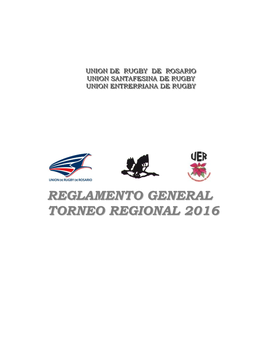 Reglamento General Torneo Regional 2016