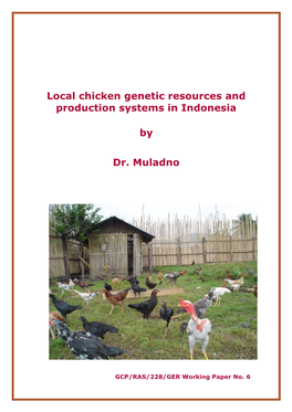 Local Chicken Genetic Resources and Production Systems in Indonesia By