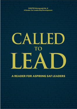 Called to Lead a Reader for Aspiring SAF Leaders