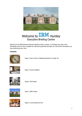 Hursley Executive Briefing Centre