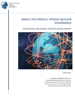 Israel's Nc3 Profile: Opaque Nuclear Governance