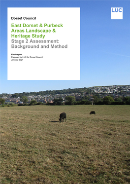 East Dorset & Purbeck Areas Landscape & Heritage Study Stage