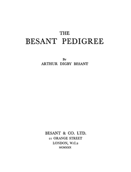 Besant Pedigree