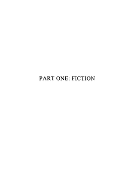 Part One: Fiction