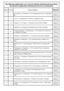 Post Not Filled up Total Applictions for Net Upload.Pdf