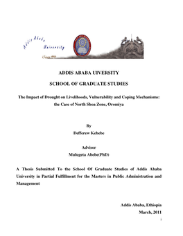 Addis Ababa Uiversity School of Graduate Studies