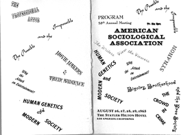 J]!J Al E.T" Col' U C ..,.~~ T?~ ~ '&'&%~~~~~~~~~ PROGRAM L Tij@1J@[B ~ ·58Th Annual Meeting ~ 8Vv'~C;;\\,\E ~AM Lin ""~' ""~ ABBBICAN -~ ..,.~~ T?~ ~