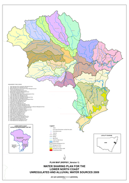 Water Sharing Plan for the Lower North Coast Unregulated and Alluvial Water Sources 2009