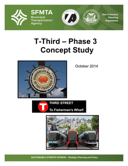 T-Third – Phase 3 Concept Study – Authorization Action – Transportation Authority Board of Directors