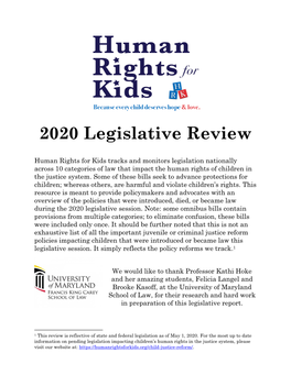 2020 Legislative Review