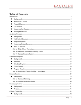 Table of Contents Introduction