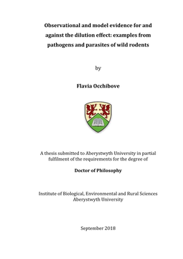 Examples from Pathogens and Parasites of Wild Rodents by F
