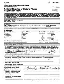 National Register of Historic Places Registration Form