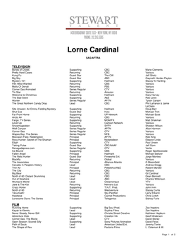 Lorne Cardinal