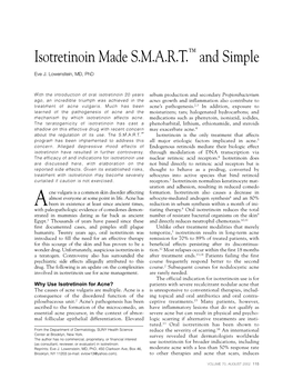 Isotretinoin Made S.M.A.R.T. and Simple