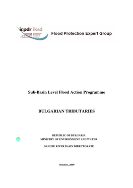 Sub-Basin Level Flood Action Programme BULGARIAN