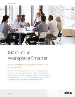 Make Your Workplace Smarter