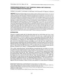 Radiocarbon Dating of "Old" Charcoal Using a Wet Oxidation, Stepped-Combustion Procedure