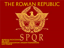 The Roman Republic Was Ready to Tear Itself Apart