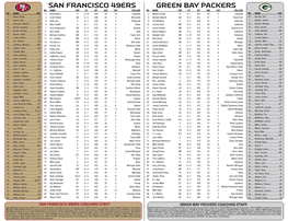 Green Bay Packers San Francisco 49Ers