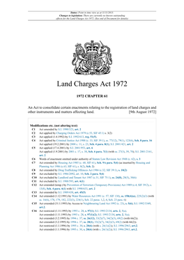 Land Charges Act 1972