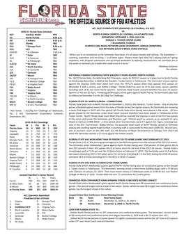 Florida State Game Notes