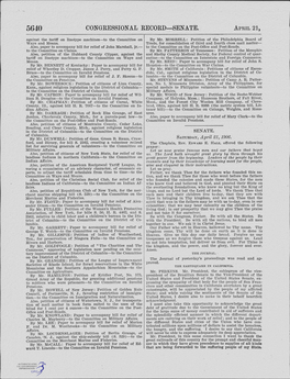 CONGRESSIONAL RECORD-SENATE. APRIL 21-, Against the Tariff on Linotype Machines-To the Committee on by Mr