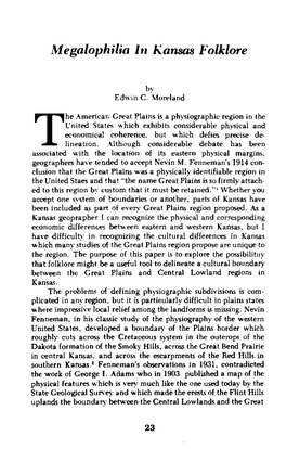 Megalophiliu I" Kansas Folklore