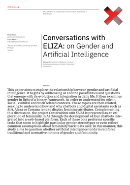 On Gender and Artificial Intelligence