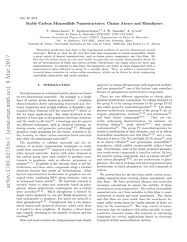 Carbon Monosulfide Nanostructures: Chains Arrays, Monolayers, And