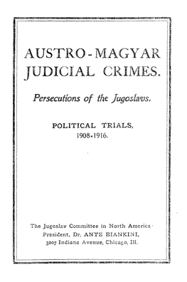 Austro - Magyar Judicial Crimes