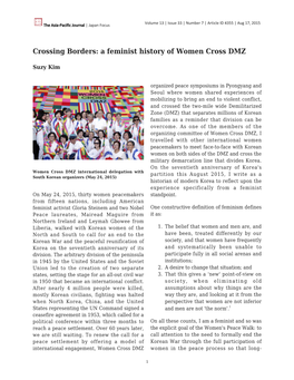 A Feminist History of Women Cross DMZ