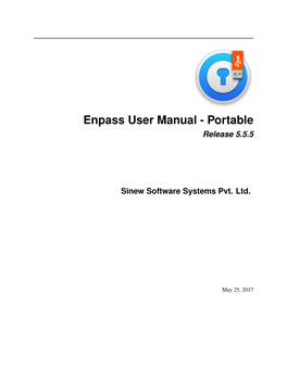 Enpass User Manual - Portable Release 5.5.5