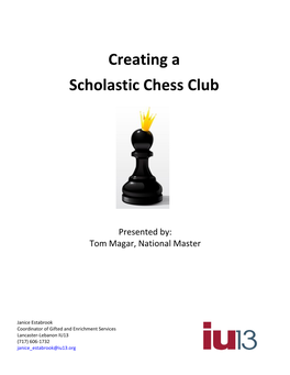Creating a Scholastic Chess Club