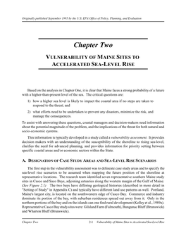 Anticipatory Planning for Sea-Level Rise Along the Coast of Maine